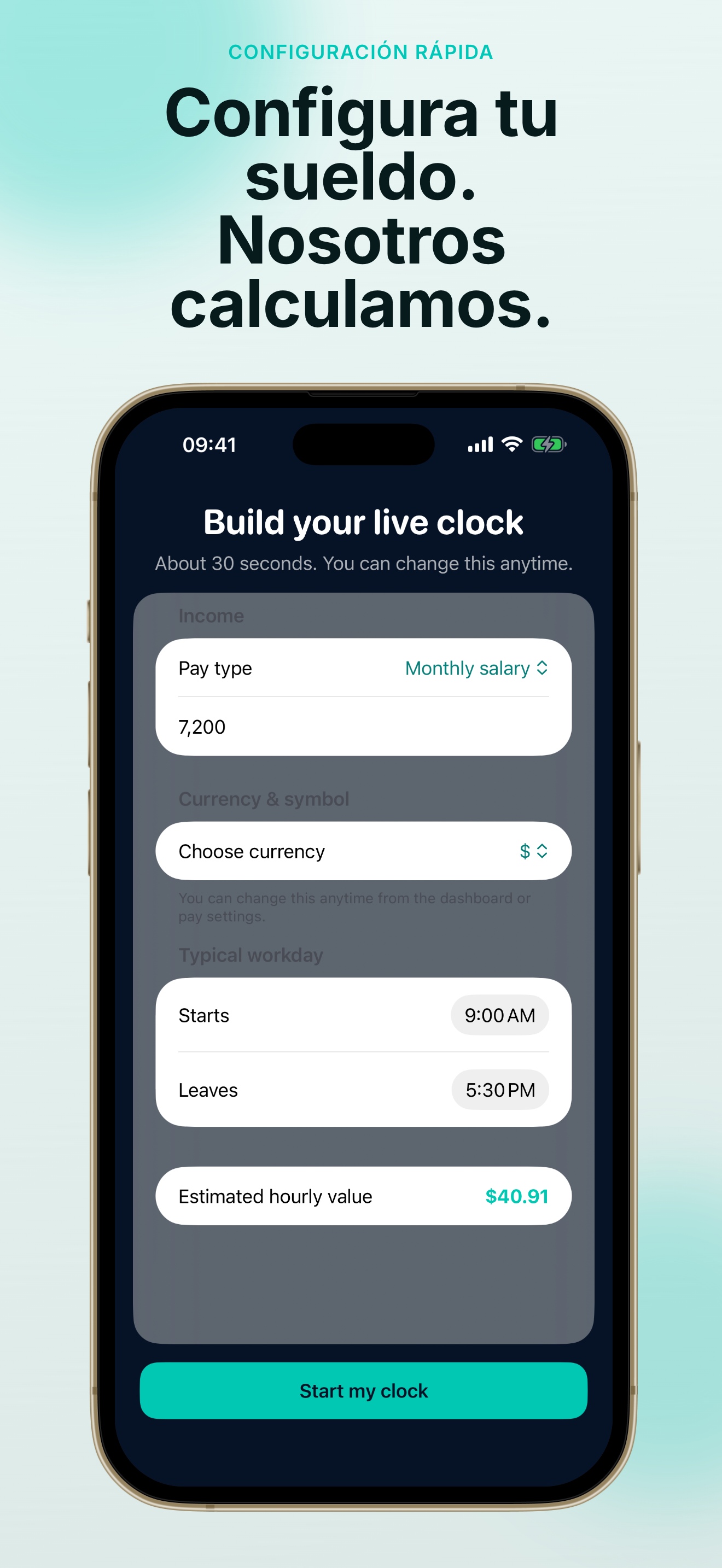 Captura de pantalla de la app PayDay Clock: Salary Tracker 5