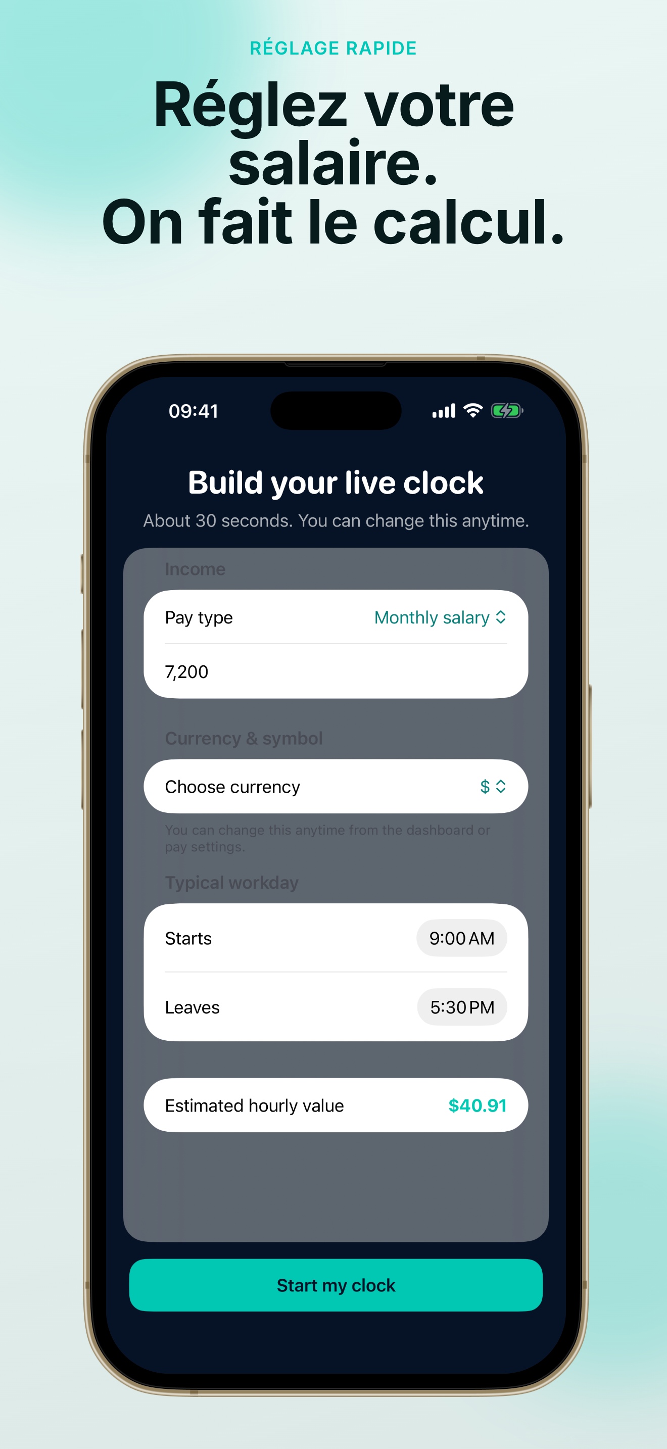 Capture d'écran de l'app PayDay Clock: Salary Tracker 5