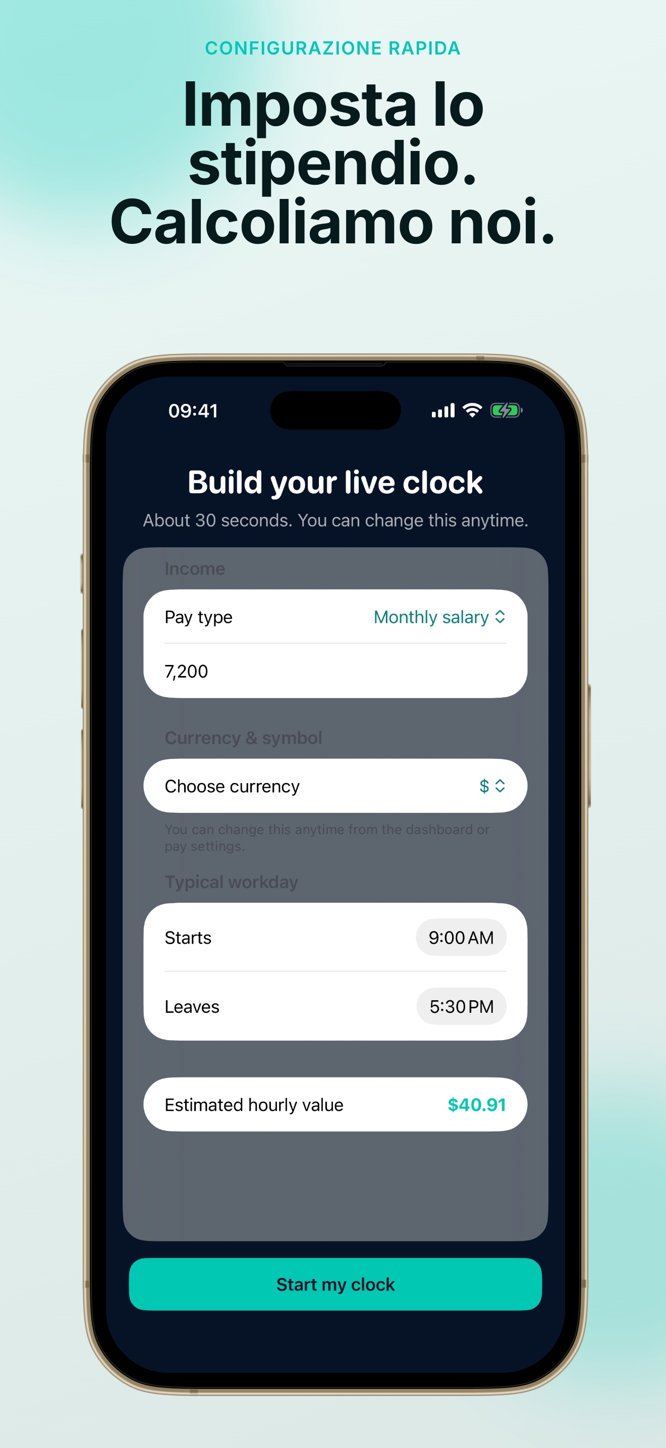 Screenshot dell'app PayDay Clock: Salary Tracker 5