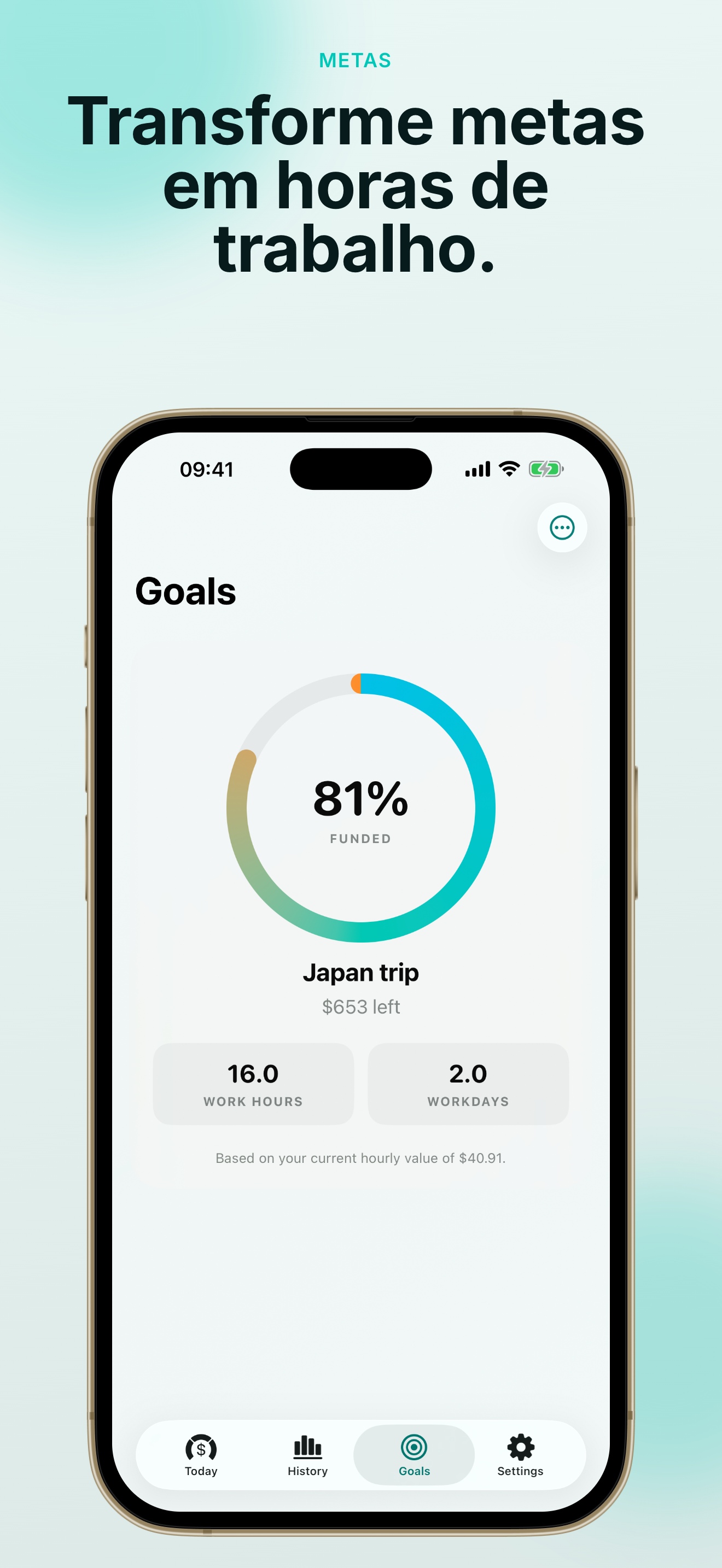 Captura de tela do app PayDay Clock: Salary Tracker 3