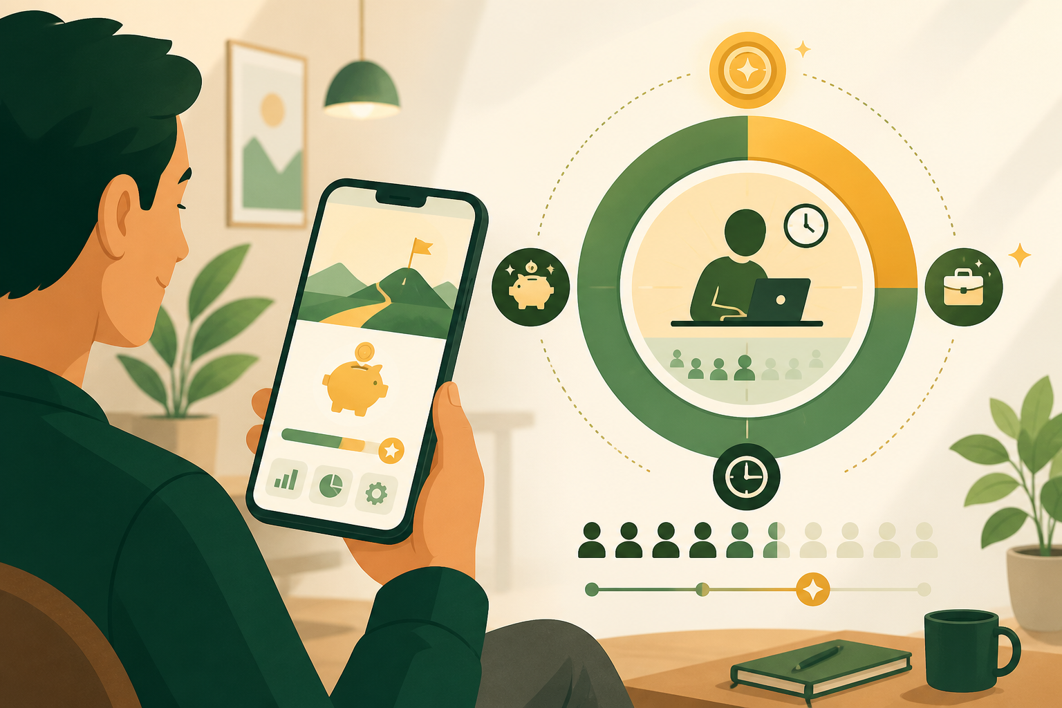 PayDay Clock: Salary Tracker の貯蓄目標